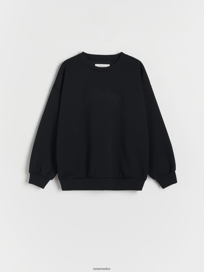 Reserved Boys Printed Sweatshirt P6H08T2076 Apparel Black