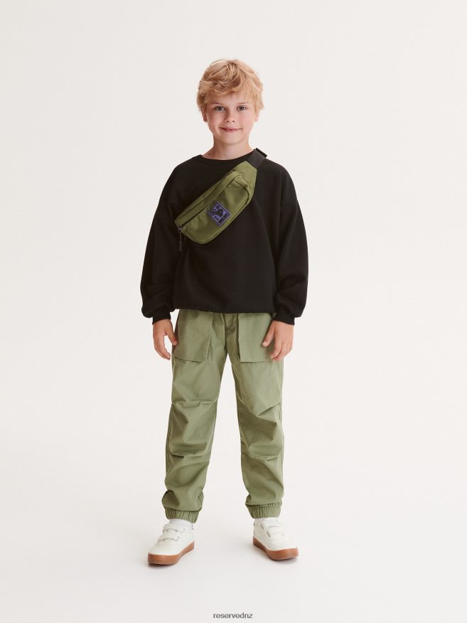 Reserved Boys Printed Sweatshirt P6H08T2076 Apparel Black