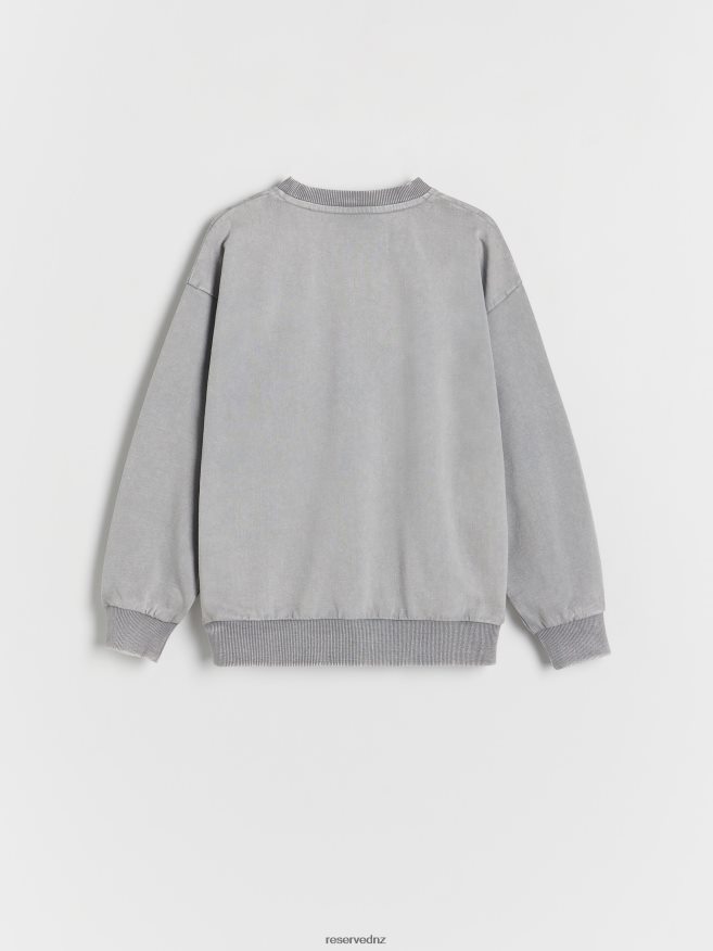 Reserved Boys Printed Sweatshirt P6H08T2095 Apparel Light Grey