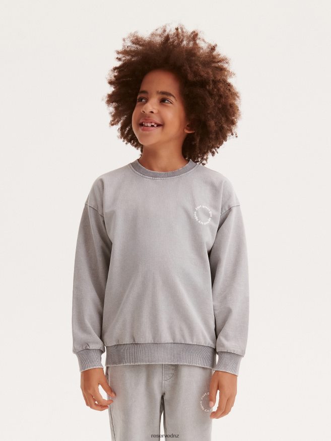 Reserved Boys Printed Sweatshirt P6H08T2095 Apparel Light Grey