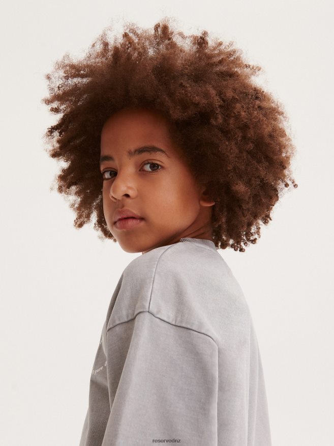 Reserved Boys Printed Sweatshirt P6H08T2095 Apparel Light Grey
