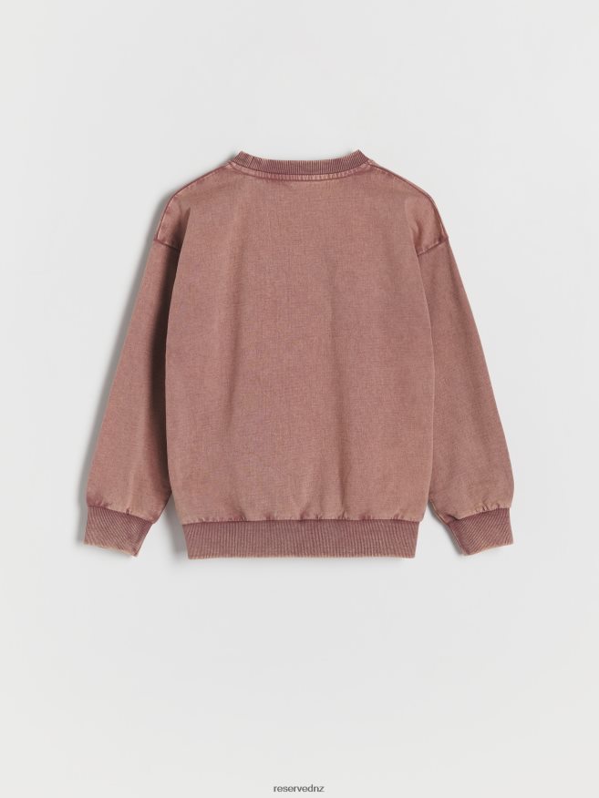 Reserved Boys Printed Sweatshirt P6H08T2140 Apparel Mauve