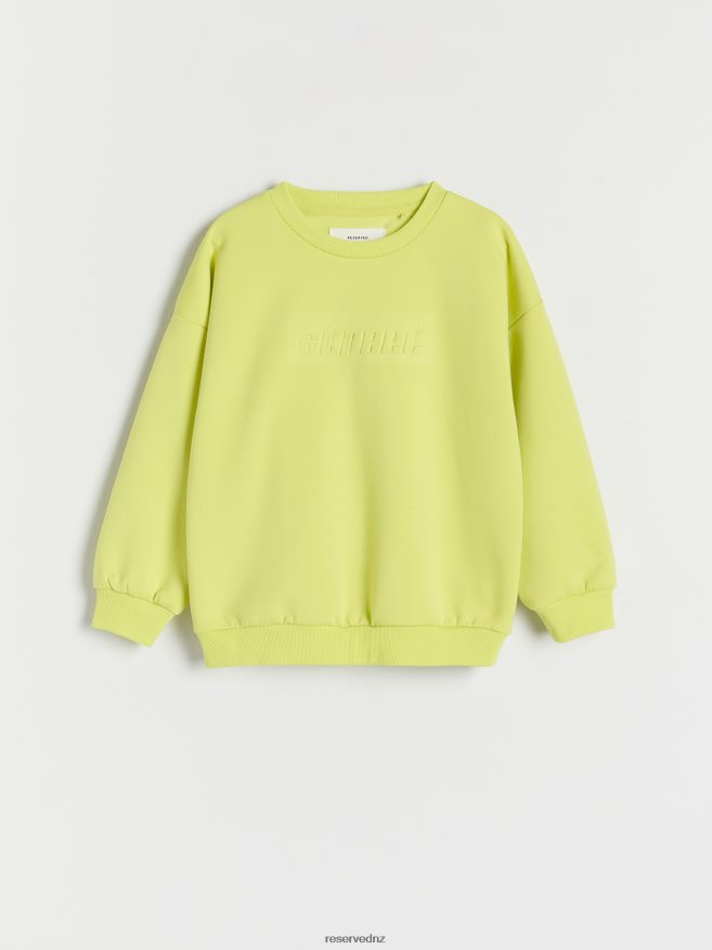Reserved Boys Printed Sweatshirt P6H08T2162 Apparel Yellow Green