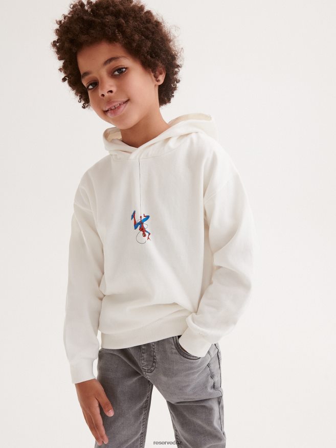 Reserved Boys Sweatshirt P6H08T2063 Apparel Cream