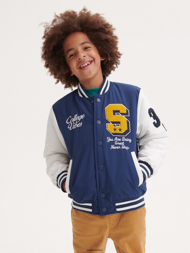 Reserved Boys Bomber Jacket P6H08T2126 Apparel Navy