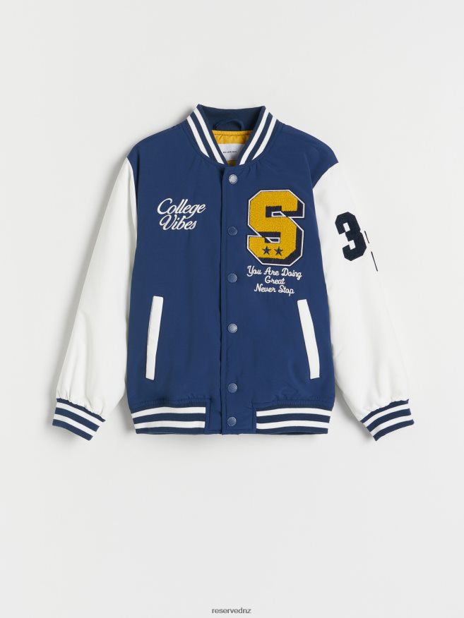 Reserved Boys Bomber Jacket P6H08T2126 Apparel Navy