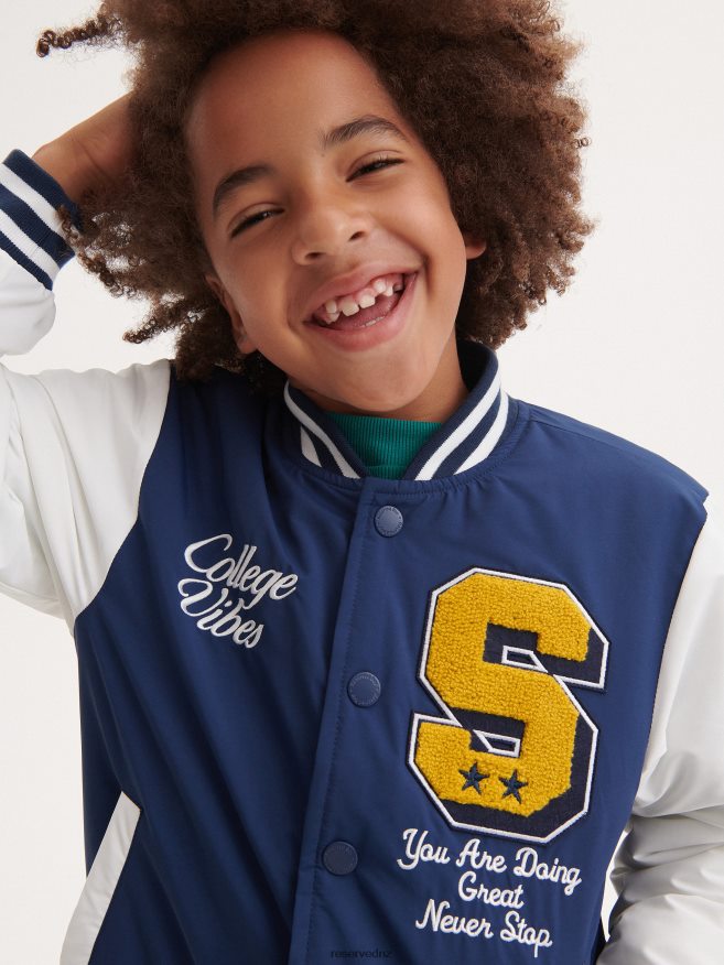 Reserved Boys Bomber Jacket P6H08T2126 Apparel Navy