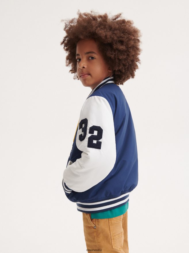 Reserved Boys Bomber Jacket P6H08T2126 Apparel Navy
