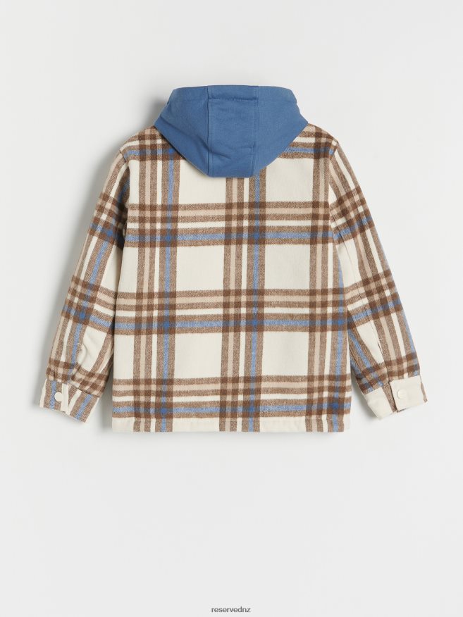 Reserved Boys Check Shacket P6H08T2087 Apparel Beige