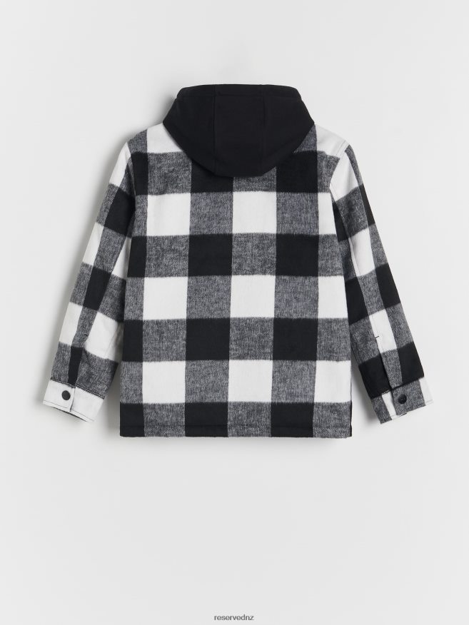 Reserved Boys Check Shacket P6H08T2160 Apparel Black