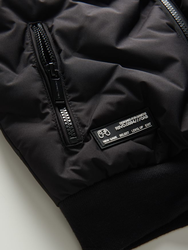 Reserved Boys Quilted Bomber Jacket P6H08T2143 Apparel Black