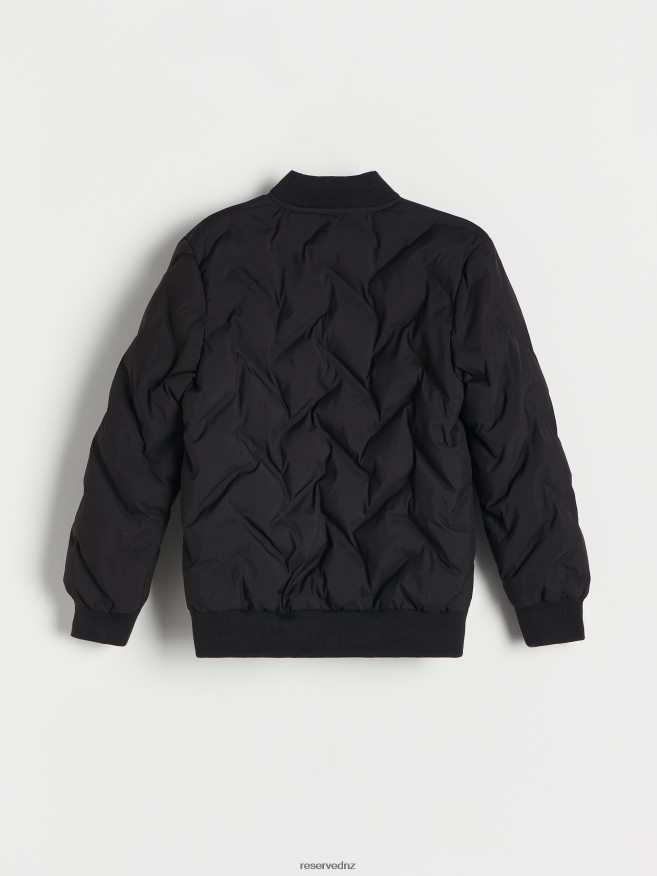 Reserved Boys Quilted Bomber Jacket P6H08T2194 Apparel Black