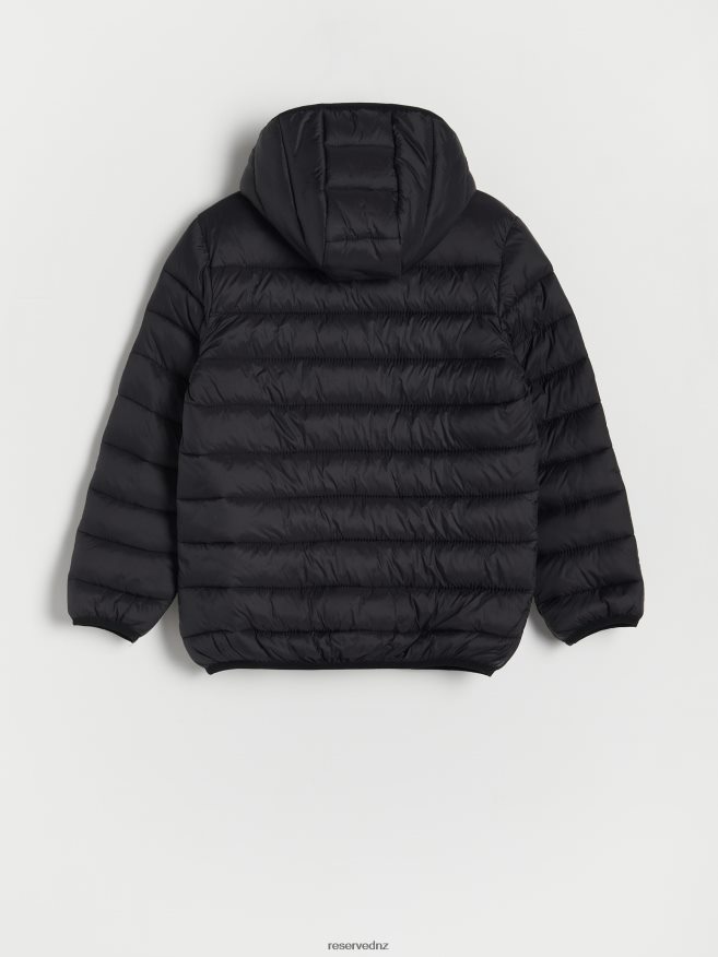 Reserved Boys Quilted Jacket With Hood P6H08T2039 Apparel Black