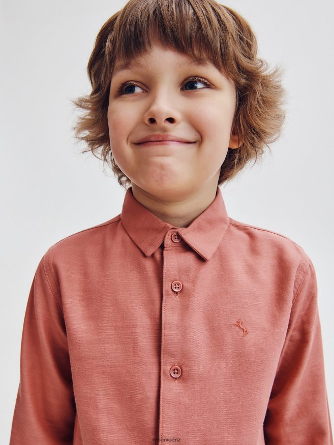 Reserved Boys Elegant Regular Fit Shirt P6H08T2217 Apparel Carmine