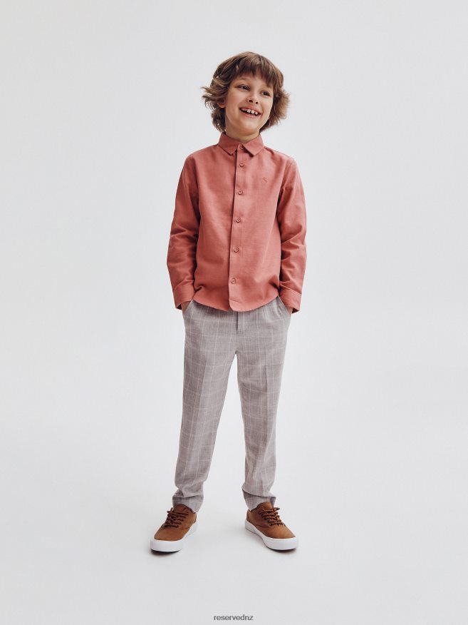 Reserved Boys Elegant Regular Fit Shirt P6H08T2217 Apparel Carmine