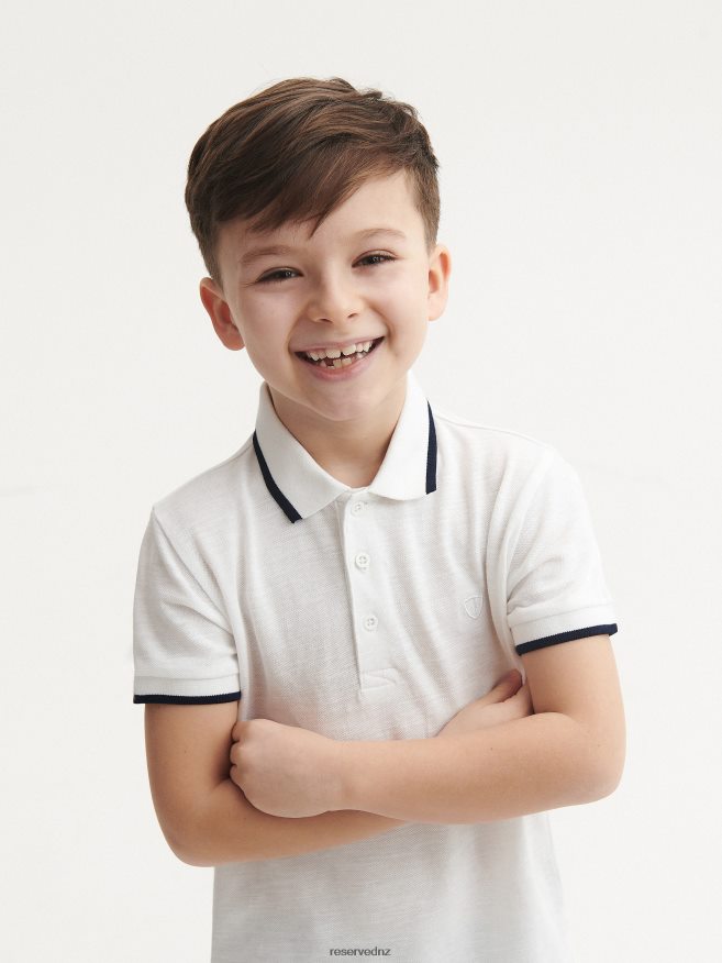 Reserved Boys Polo Shirt P6H08T2201 Apparel White