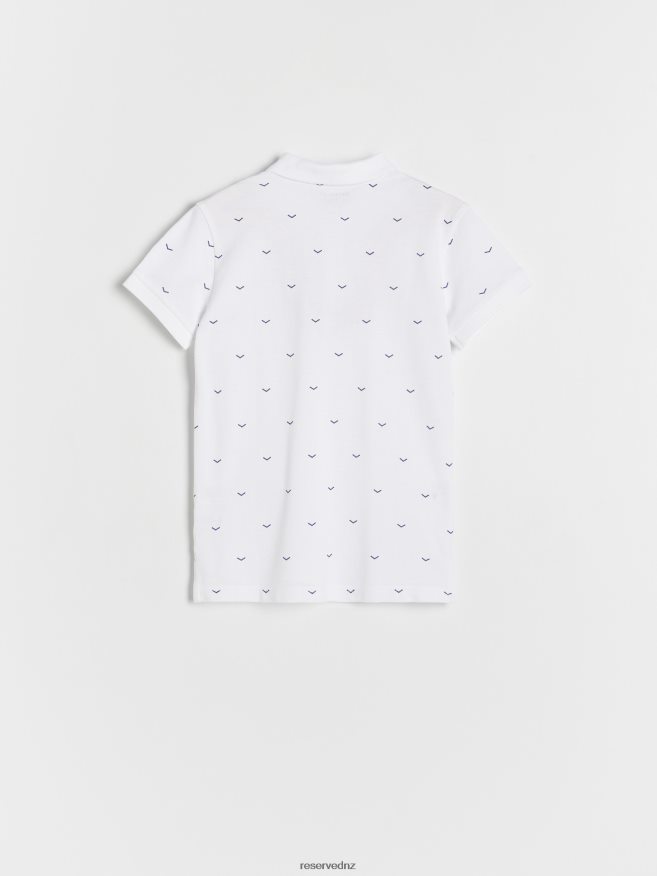Reserved Boys Polo Shirt With Print P6H08T2017 Apparel White