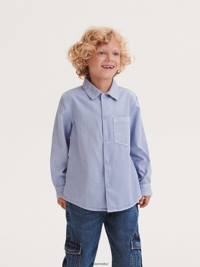 Reserved Boys Regular Fit Shirt P6H08T2041 Apparel Light Blue