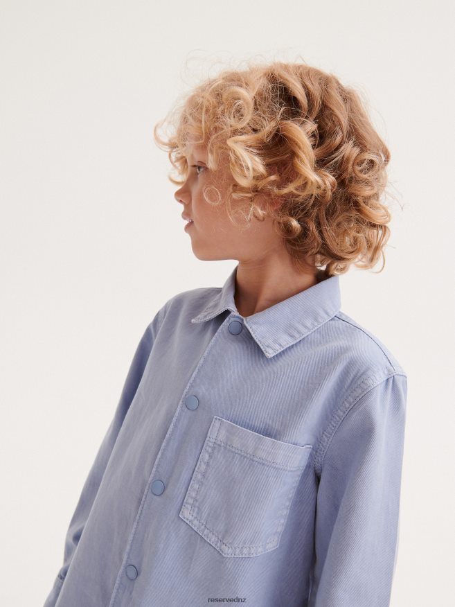 Reserved Boys Regular Fit Shirt P6H08T2041 Apparel Light Blue