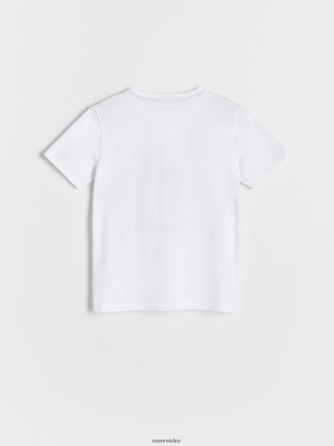 Reserved Boys Among Us T-Shirt P6H08T2132 Apparel White