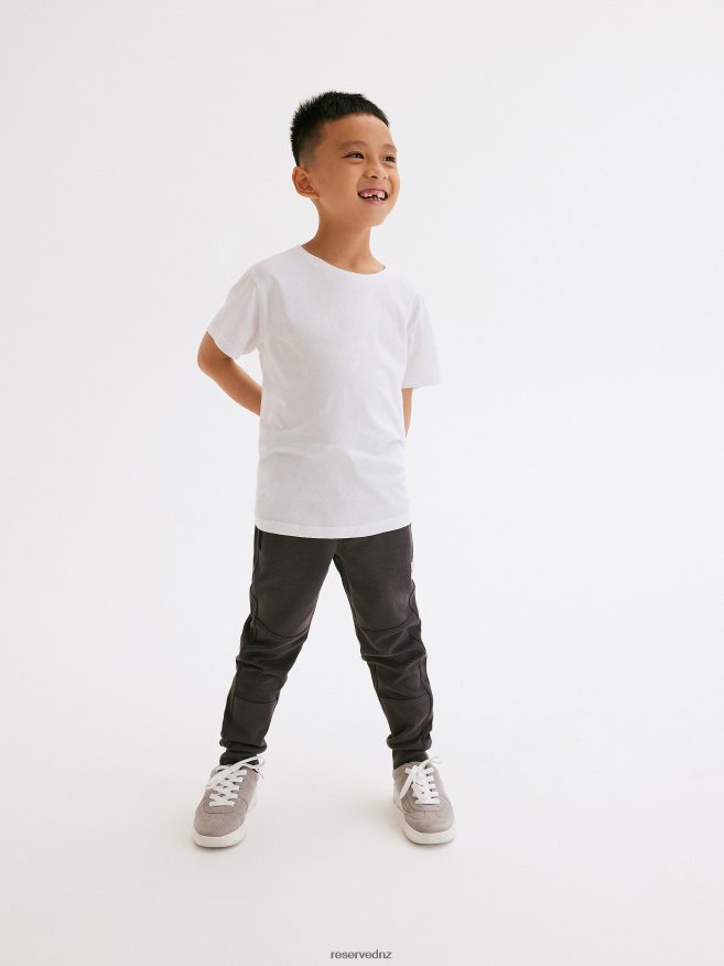 Reserved Boys Basic Plain T-Shirt P6H08T2159 Apparel White