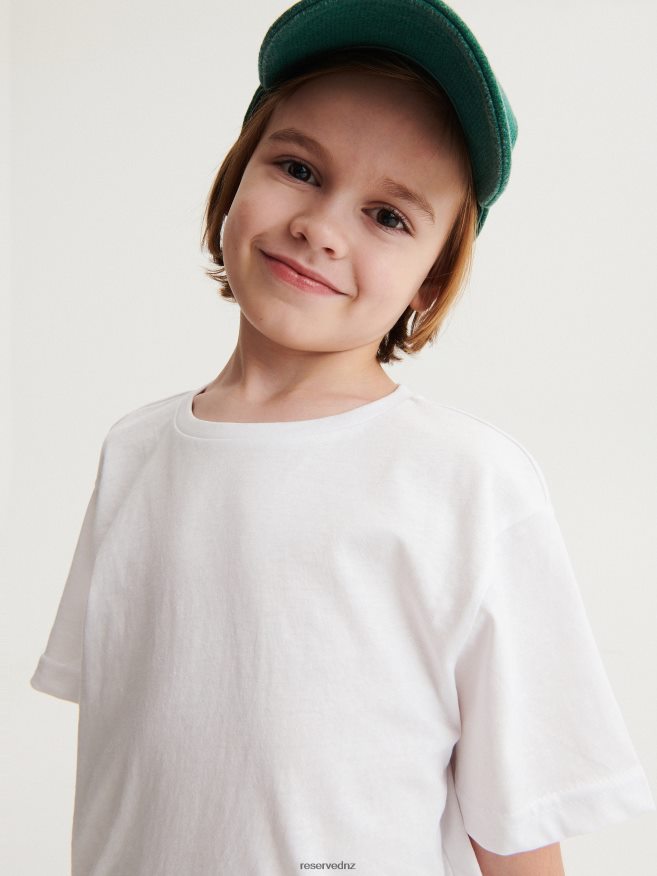 Reserved Boys Cotton T-Shirt P6H08T2052 Apparel White