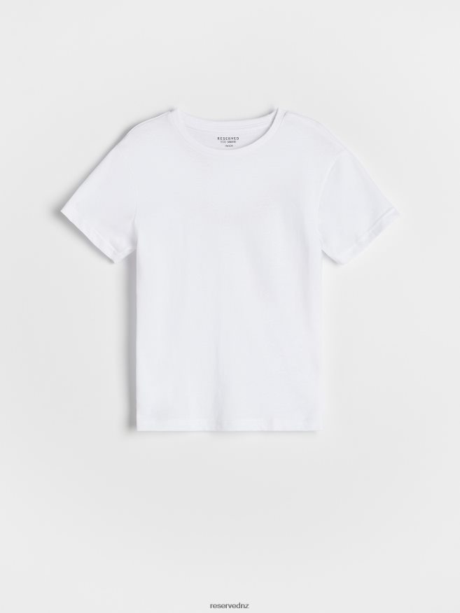 Reserved Boys Cotton T-Shirt P6H08T2052 Apparel White