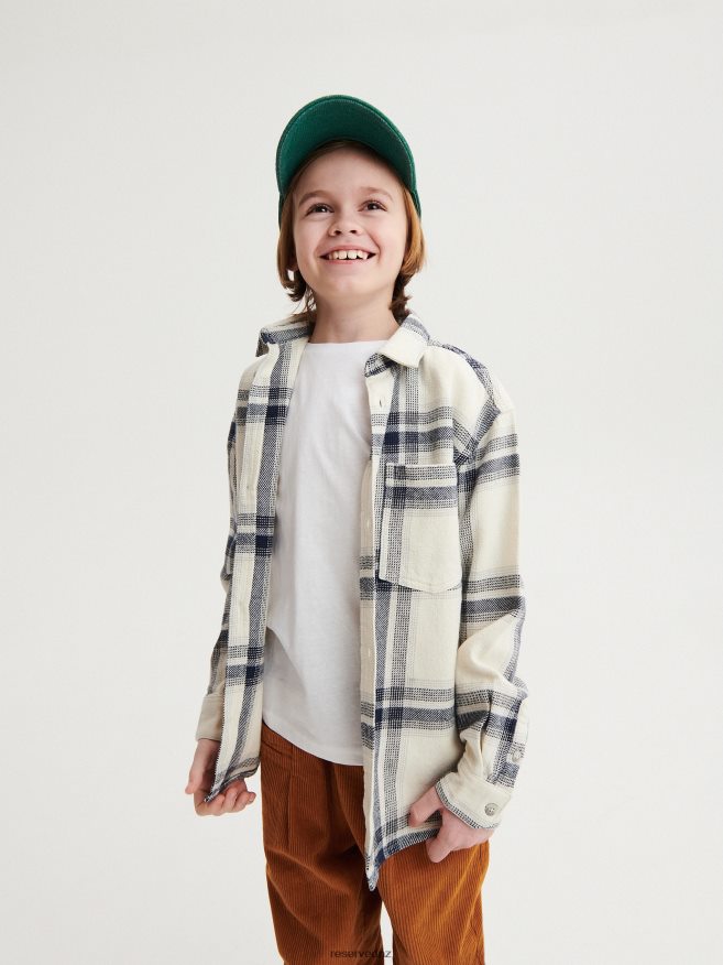 Reserved Boys Cotton T-Shirt P6H08T2052 Apparel White