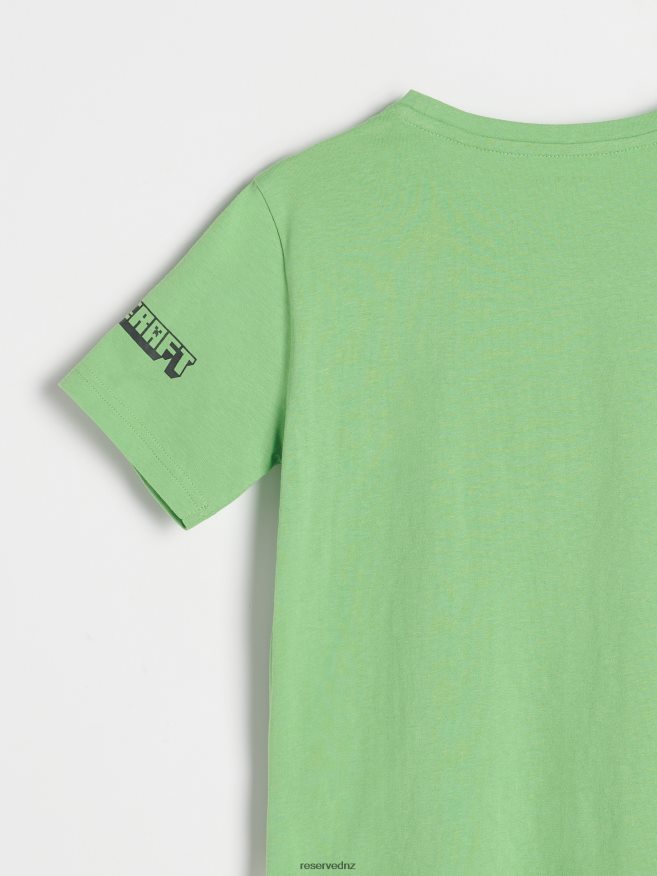 Reserved Boys Minecraft Oversized T-Shirt P6H08T2084 Apparel Green