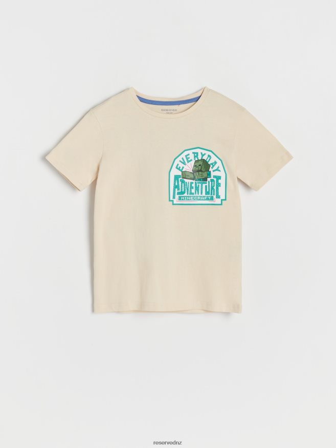 Reserved Boys Minecraft Oversized T-Shirt P6H08T2091 Apparel Nude