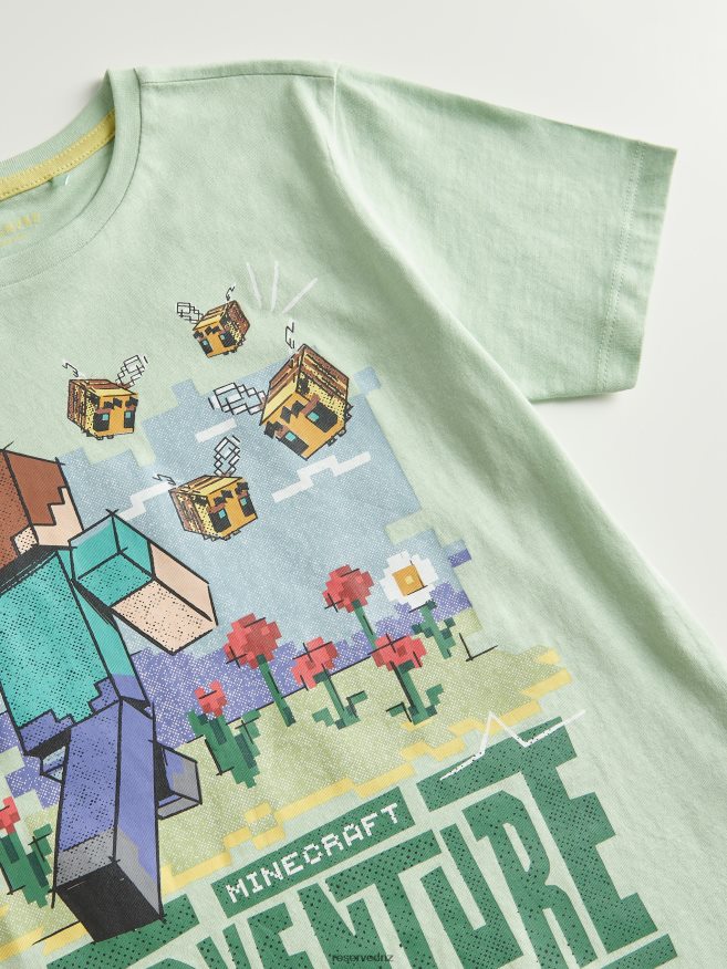 Reserved Boys Minecraft Oversized T-Shirt P6H08T2148 Apparel Light Turquoise