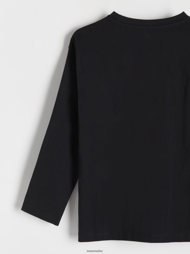Reserved Boys Pokemon Oversized Long Sleeve T-Shirt P6H08T2034 Apparel Black