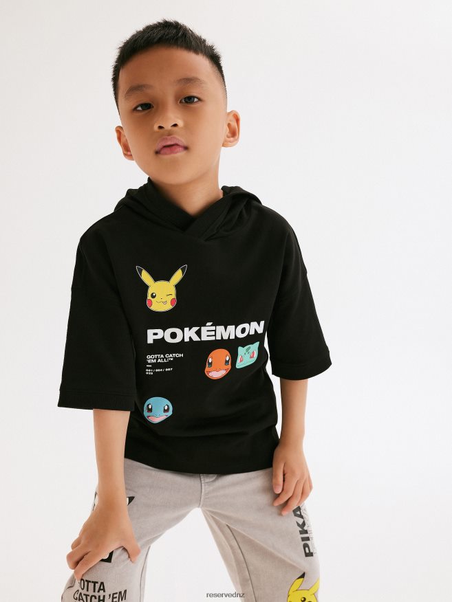 Reserved Boys Pokemon T-Shirt P6H08T2030 Apparel Black