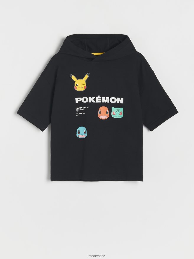 Reserved Boys Pokemon T-Shirt P6H08T2030 Apparel Black