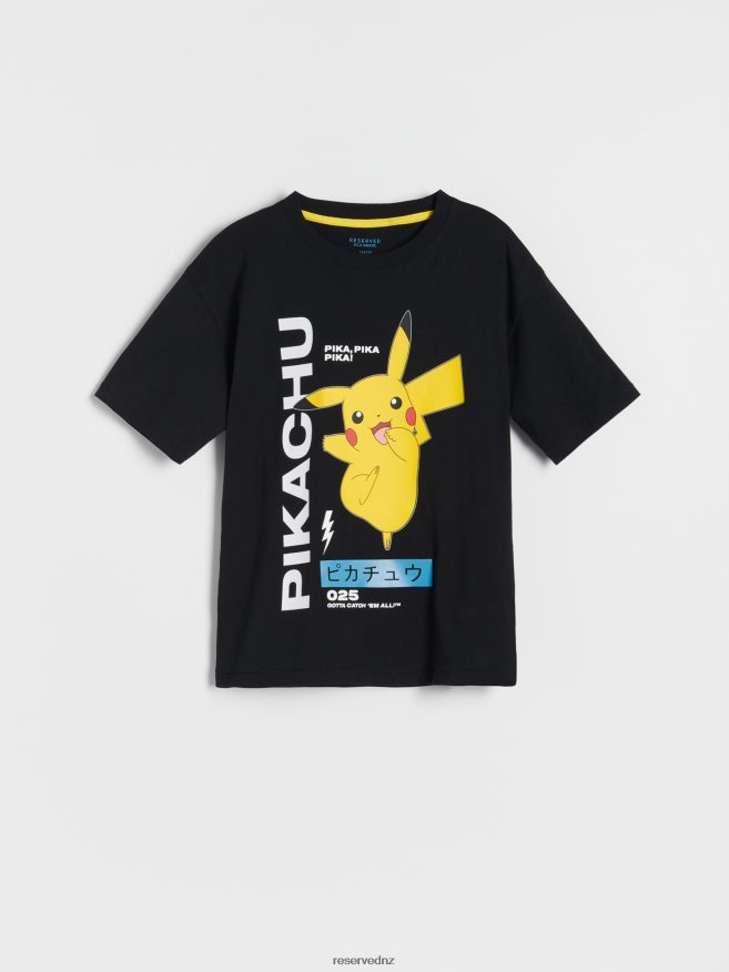 Reserved Boys Pokemon T-Shirt P6H08T2079 Apparel Black