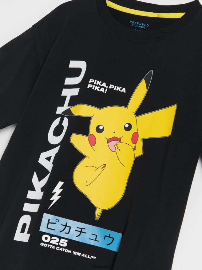 Reserved Boys Pokemon T-Shirt P6H08T2079 Apparel Black