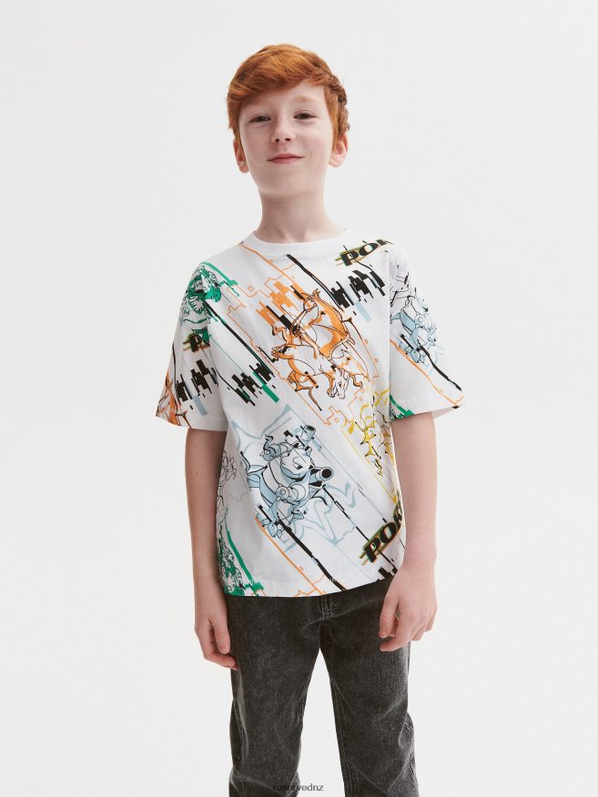 Reserved Boys Pokemon T-Shirt P6H08T2109 Apparel White