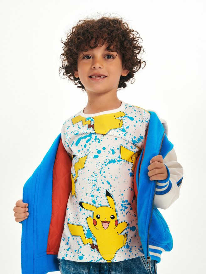 Reserved Boys Pokemon T-Shirt P6H08T2146 Apparel White