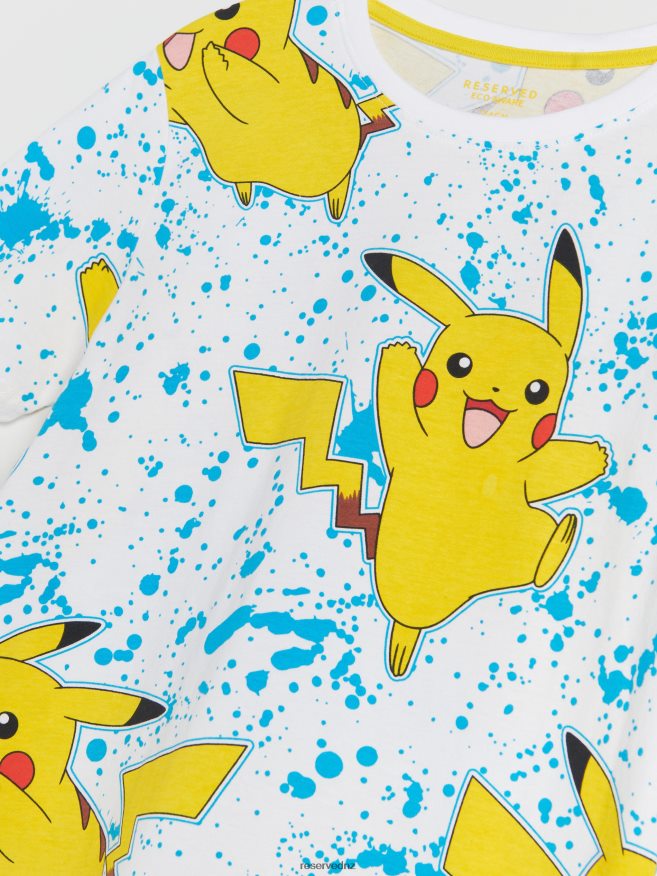 Reserved Boys Pokemon T-Shirt P6H08T2146 Apparel White