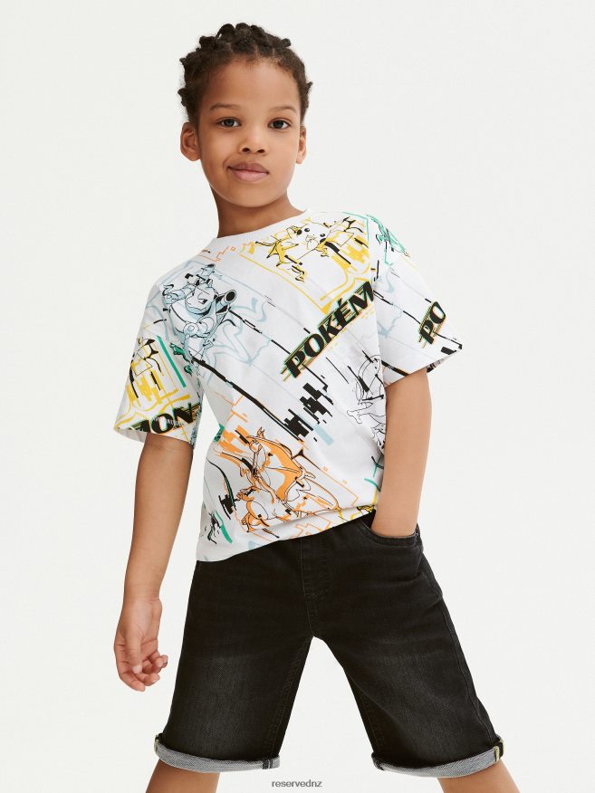 Reserved Boys Pokemon T-Shirt P6H08T2186 Apparel White