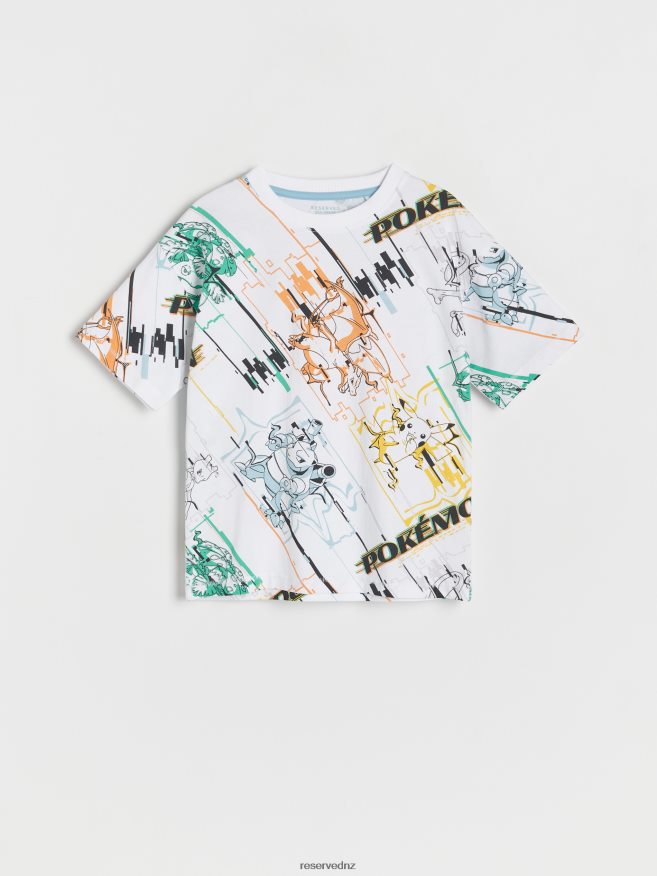 Reserved Boys Pokemon T-Shirt P6H08T2186 Apparel White
