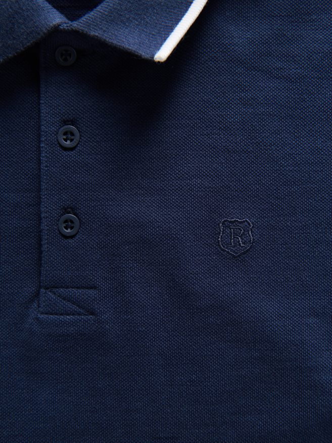 Reserved Boys Polo Shirt P6H08T2055 Apparel Steel Blue