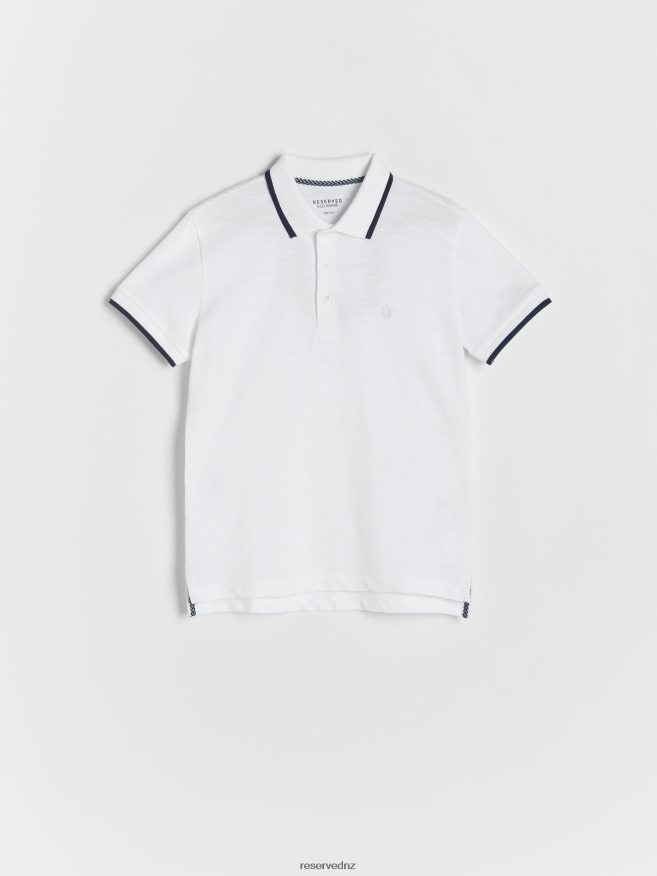 Reserved Boys Polo Shirt P6H08T2164 Apparel White