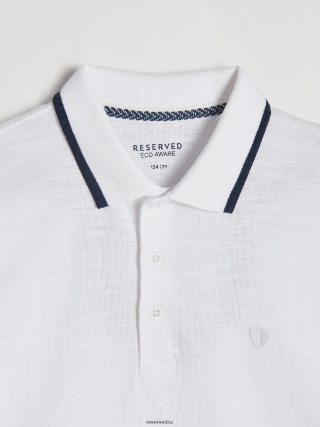 Reserved Boys Polo Shirt P6H08T2164 Apparel White