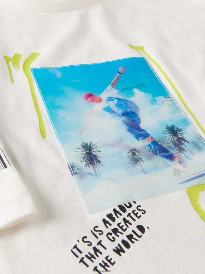 Reserved Boys T-Shirt P6H08T2113 Apparel Cream