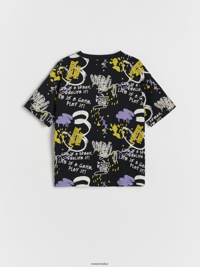 Reserved Boys T-Shirt With Print P6H08T2028 Apparel Black