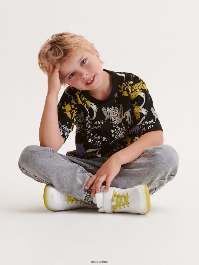 Reserved Boys T-Shirt With Print P6H08T2028 Apparel Black