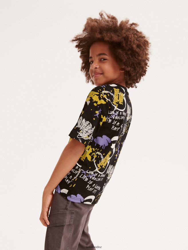 Reserved Boys T-Shirt With Print P6H08T2028 Apparel Black