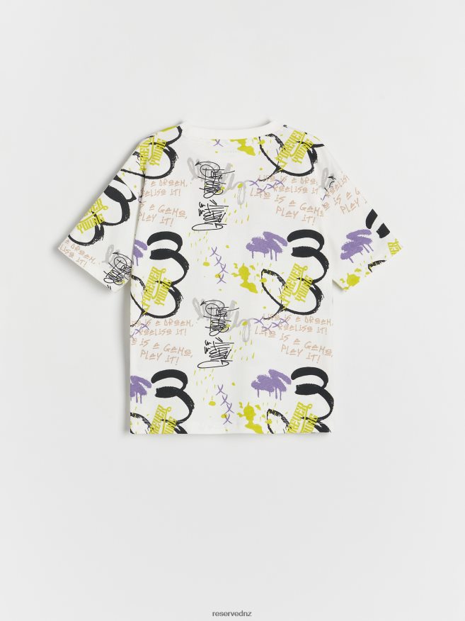 Reserved Boys T-Shirt With Print P6H08T2118 Apparel Cream