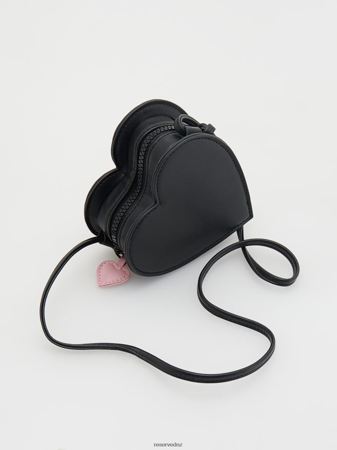 Reserved Girls Heart-Shaped Purse P6H08T1885 Accessory Black